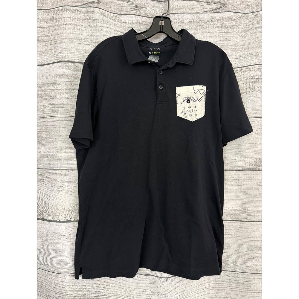 Mens Apt. 9 XL Polo With Abstract Pocket Size XL